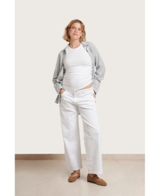 Maternity NOM Slouch Under the Belly Denim