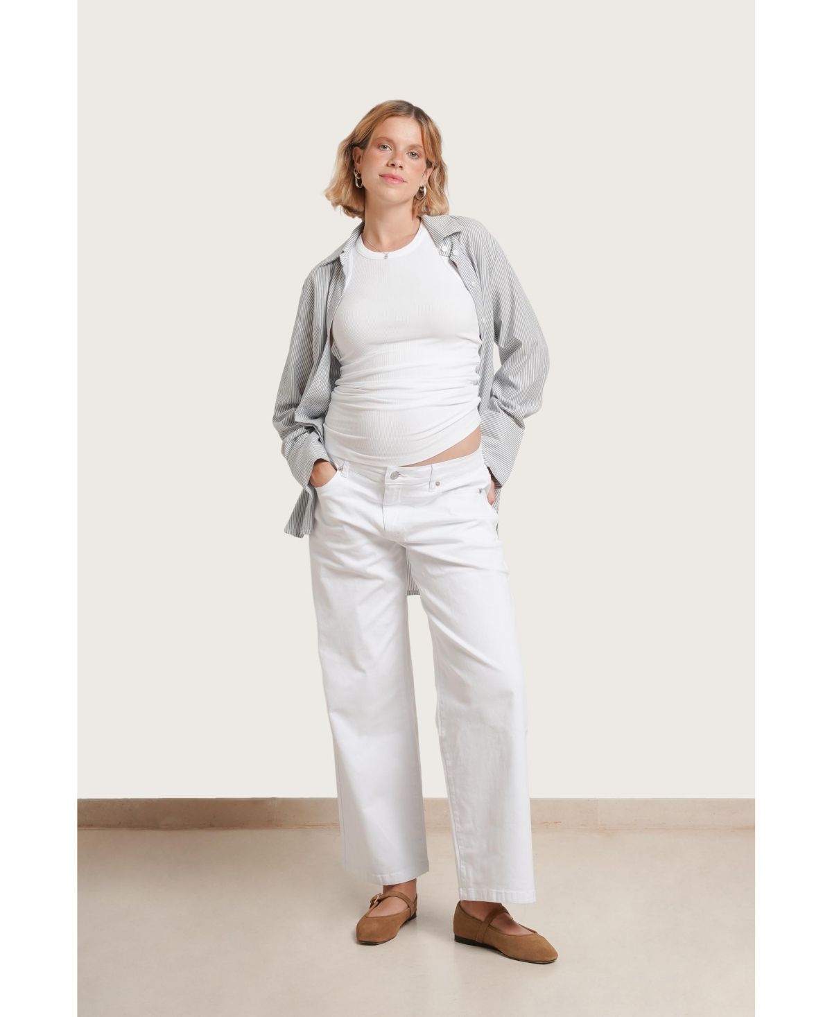 Nom Maternity Slouch Under the Belly Denim