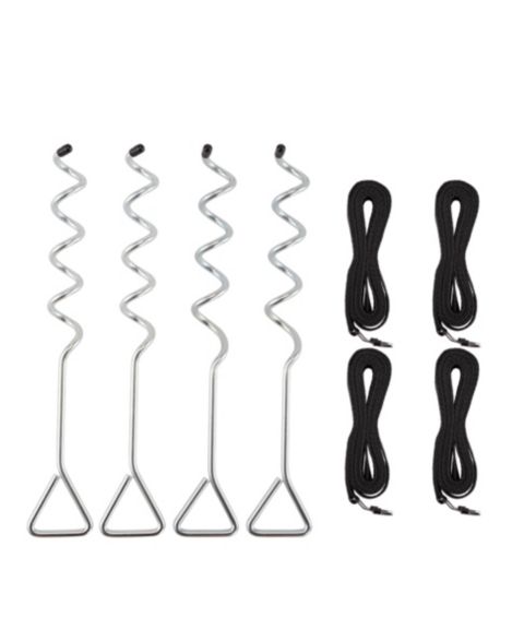 Детские игрушки JumpKing Trampoline Wind Stake Anchor Kit Pack 4, цвет: Серебряный