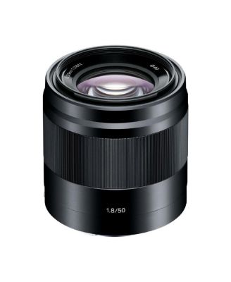 E 50mm f/1.8 OSS Lens for Sony E, Black, Bundle with 49mm Filter Kit, Cleaning Kit, PC Software Kit