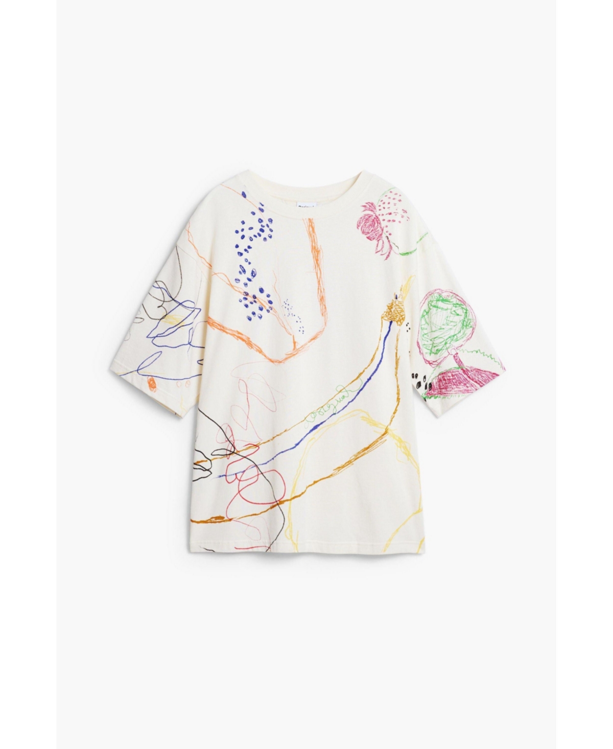 Desigual Men's Short-sleeve T-shirt with drawings