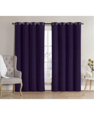 2 Pack: Hotel Thermal Grommet 100% Blackout Curtains