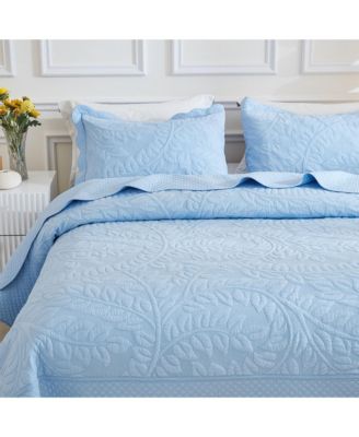 100% Cotton Oversized Bedspread Quilt Set - Queen