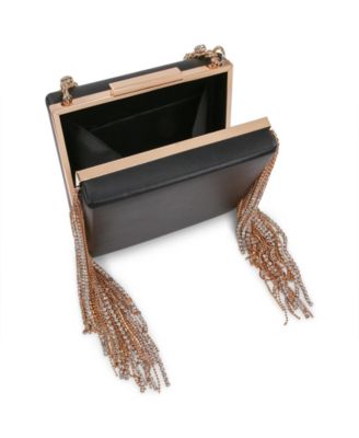 Woman's Ryker  Crystal Fringed Box Clutch