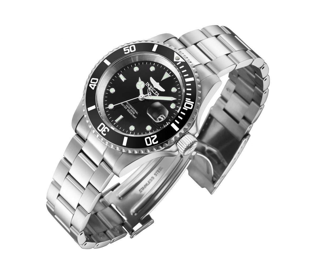 Invicta Men's 26970 Pro Diver Quartz 3 Hand Black Dial Watch