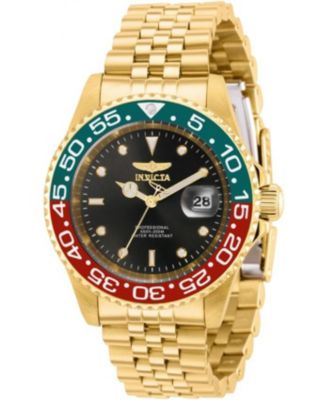 Men's 36041 Pro Diver Quartz 3 Hand Black Dial Watch