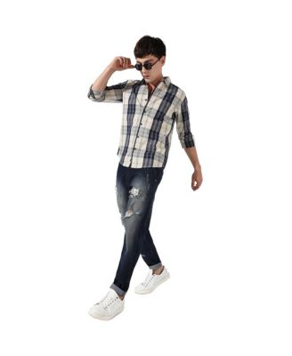 Men's Plaid Button Up Shirt