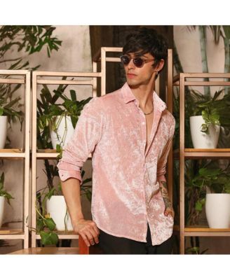 Men's Solid Velvet Shirt