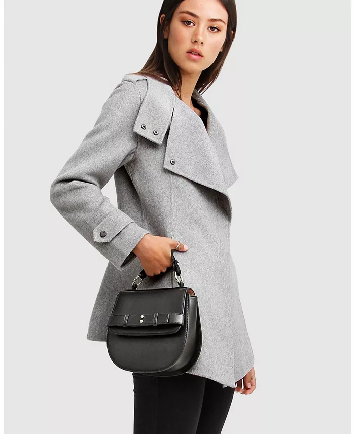 Women's Bad Girl Wool Blend Moto Coat - thumbnail 8