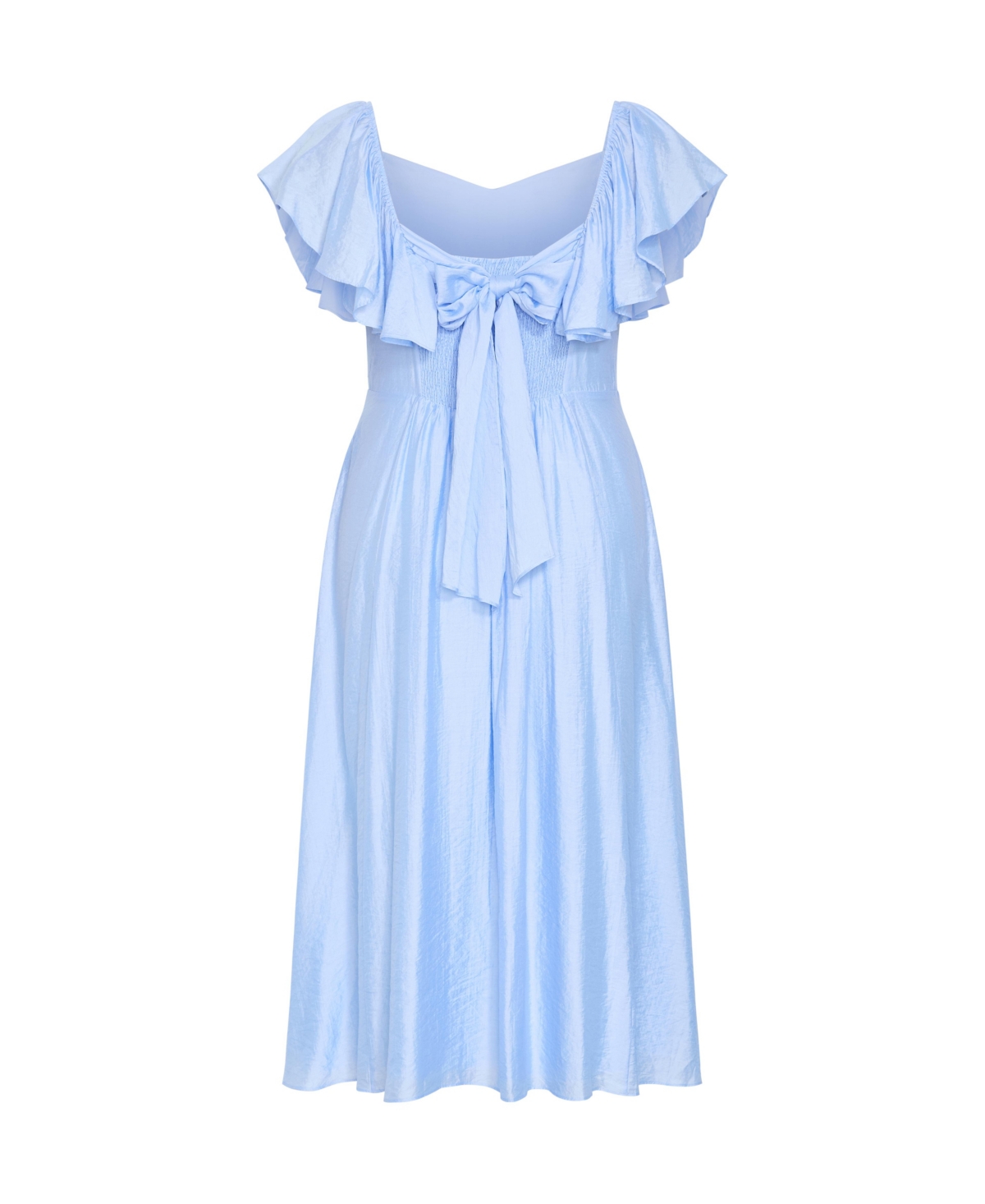 City Chic Plus Alisia Tie-Back Midi Dress