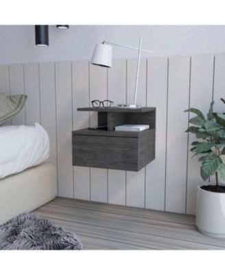 Nightstand Floating Flopini, Bedroom, Smokey Oak