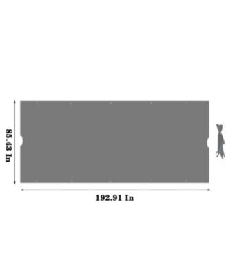 Universal Curved Pergola Canopy Cover (Grey)