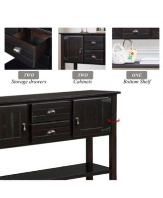 Streamdale 48" Wood Sideboard Console Table - Espresso