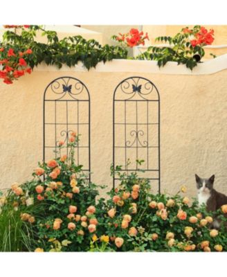 2-Pack 86.7" Metal Garden Trellis - Climbing Plant Support