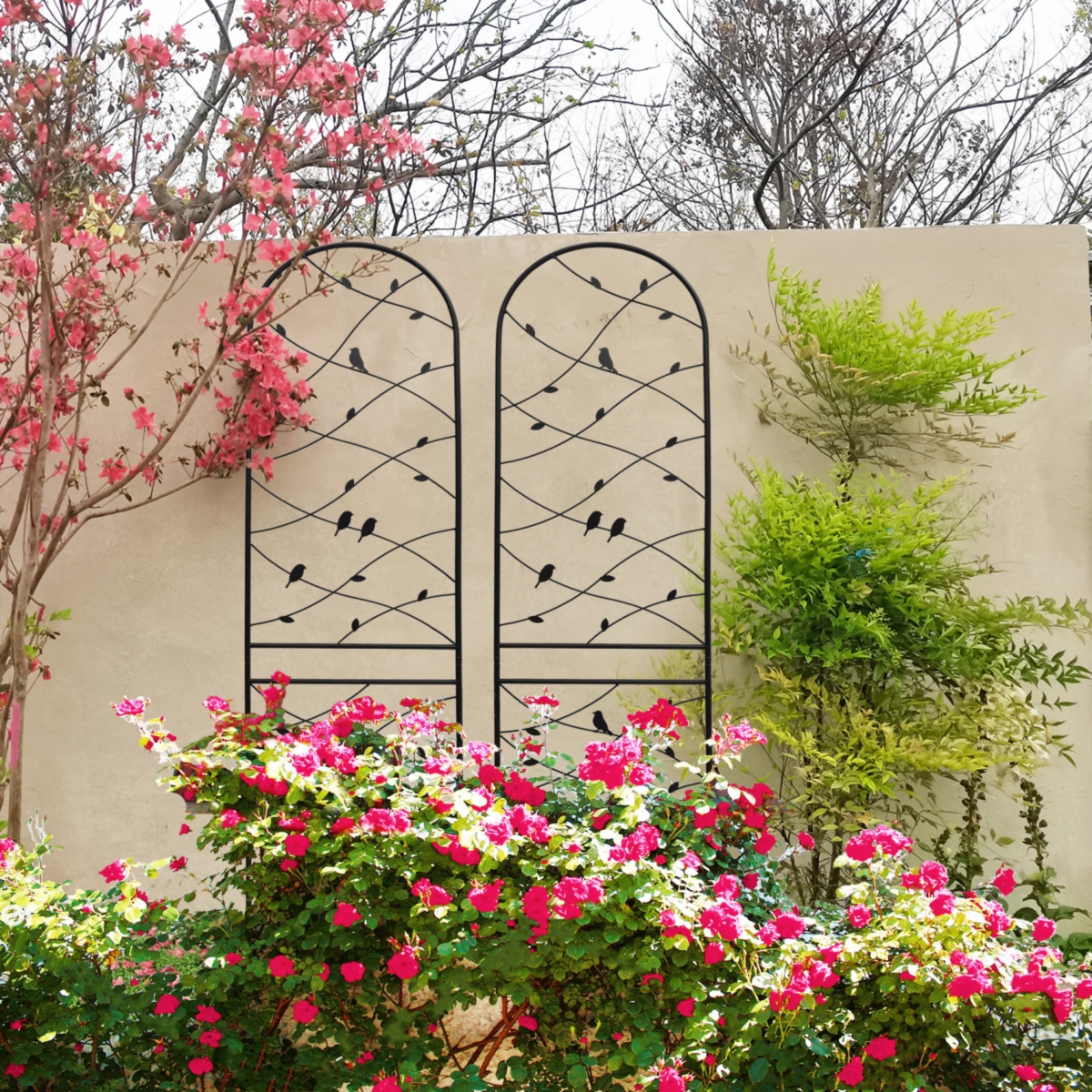 Streamdale Furniture 2-Pack 86.7" Metal Garden Trellis