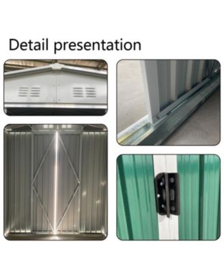 Apex Roof Waterproof Bike Storage Shed (6'x9')