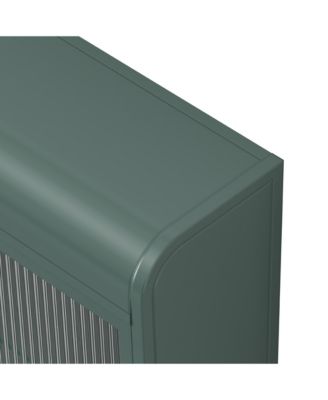 Streamdale 3-Door Arched Glass Cabinets (Dark Green)