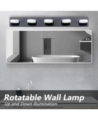 LED Vanity Lights Fixtures Over Mirror Bath Wall Lighting 5-Light