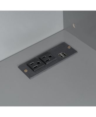 Queen Size Murphy Bed Wall Bed with Closet Drawers and Shelves