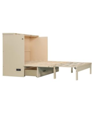 Full Size Murphy Bed with Large Drawers