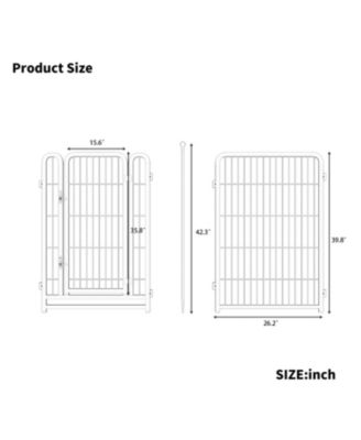 Dog Playpen 8 Panels 40" Heavy Duty