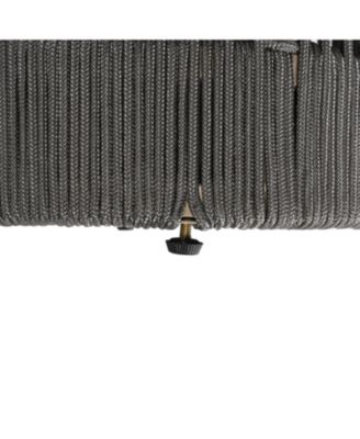 Streamdale Rattan Rope & Acacia Wood Side Table - Weather Resistant