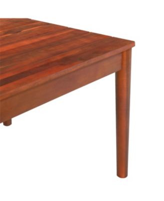 Rustic Acacia Wood Outdoor Coffee Table