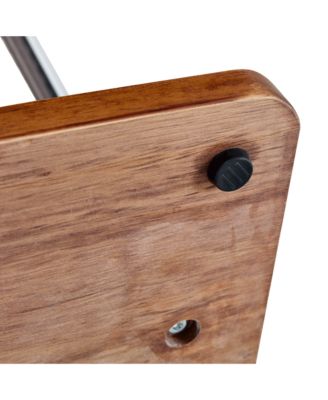 Streamdale 70" Industrial Coat Rack - Wood & Steel, Double Layer Hanger