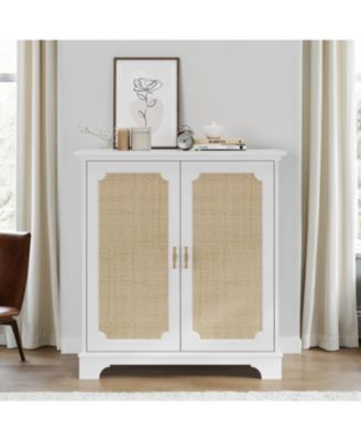 Rattan Door Sideboard Buffet Storage Cabinet