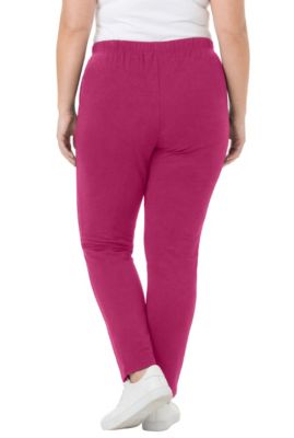 Women's Within Tall 7-Day Straight-Leg Elastic-Waist Stretchy Knit Pant
