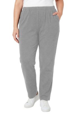 Women's Within Tall 7-Day Straight-Leg Elastic-Waist Stretchy Knit Pant