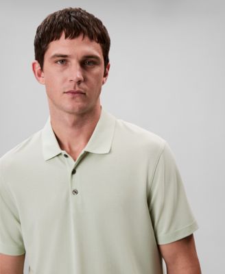 Men’s Short Sleeve Stretch Jacquard Polo Shirt