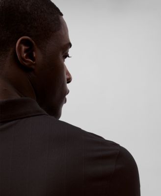 Men’s Short Sleeve Stretch Jacquard Polo Shirt