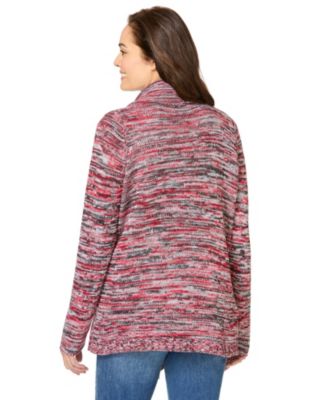 Plus Size Multi Marled Cardigan