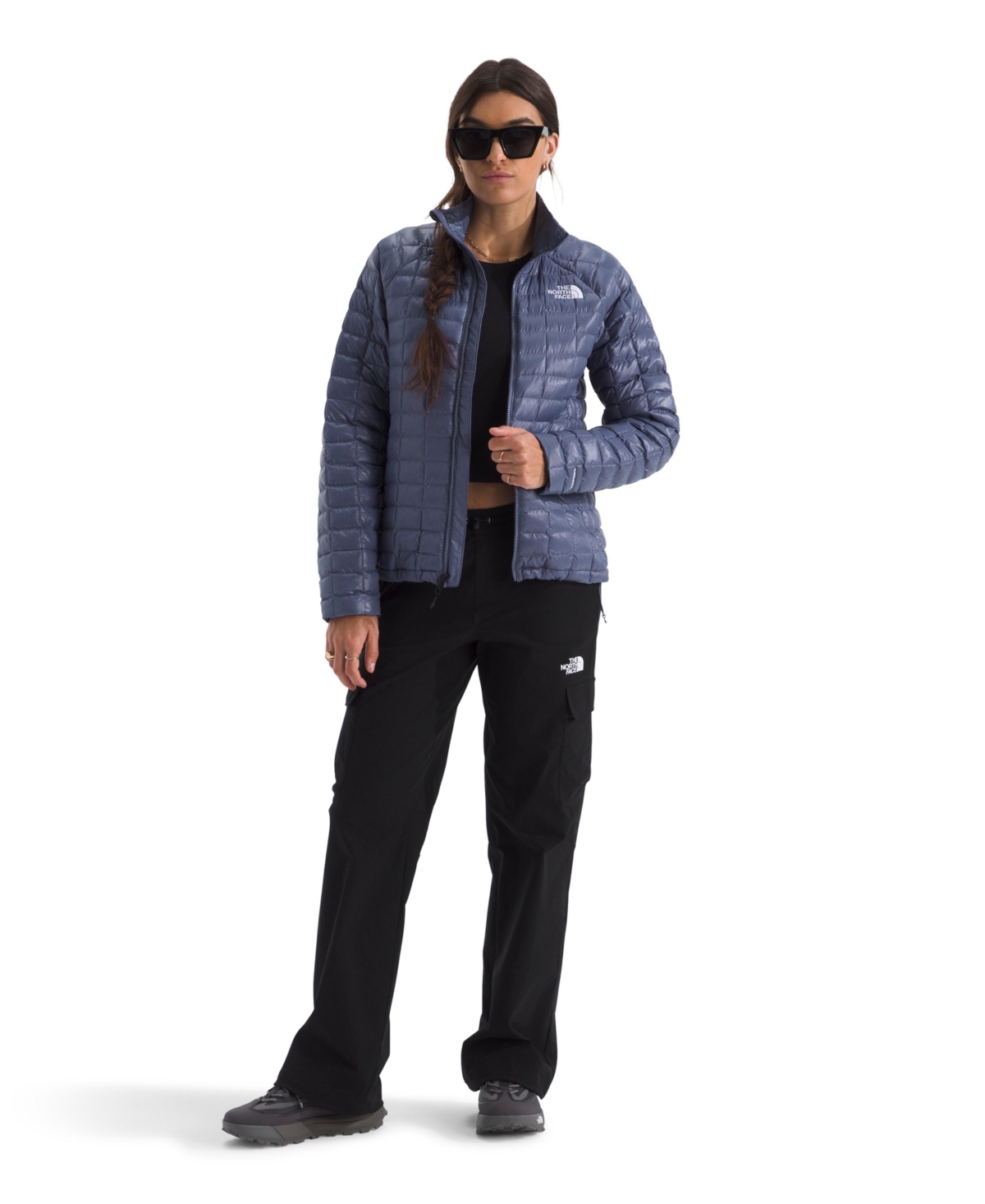 The North Face Women's Thermoball Zip-front Jacket In Blue