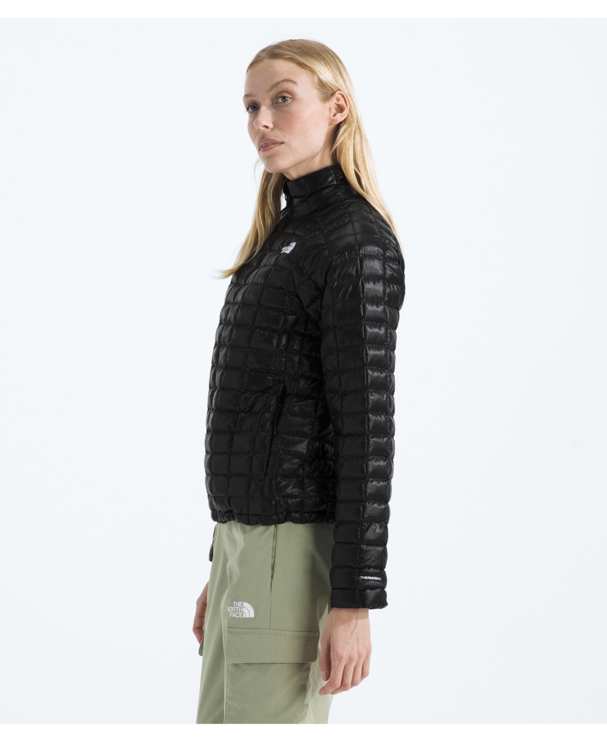 The North Face Women's Thermoball Zip-front Jacket In Black