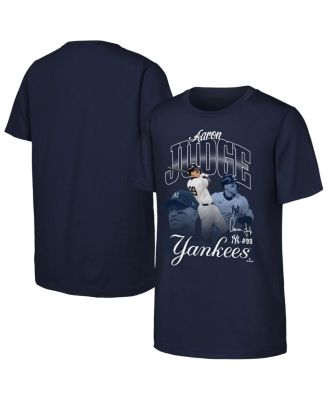 Outerstuff - Big Boys and Girls Aaron Judge Navy New York Yankees Triple Player Graphic T-Shirt