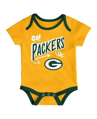 Infant 3-Piece Green Bay Packers All Day Play Bodysuit Set