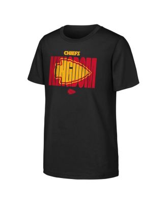 Outerstuff - Big Boys and Girls Black Kansas City Chiefs Team Spirit T-Shirt