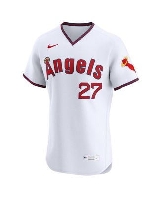 Men's Mike Trout White Los Angeles Angels Alternate 2 Elite Jersey