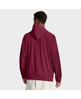 Men's Garnet Florida State Seminoles Anorak Half-Zip Hoodie Jacket