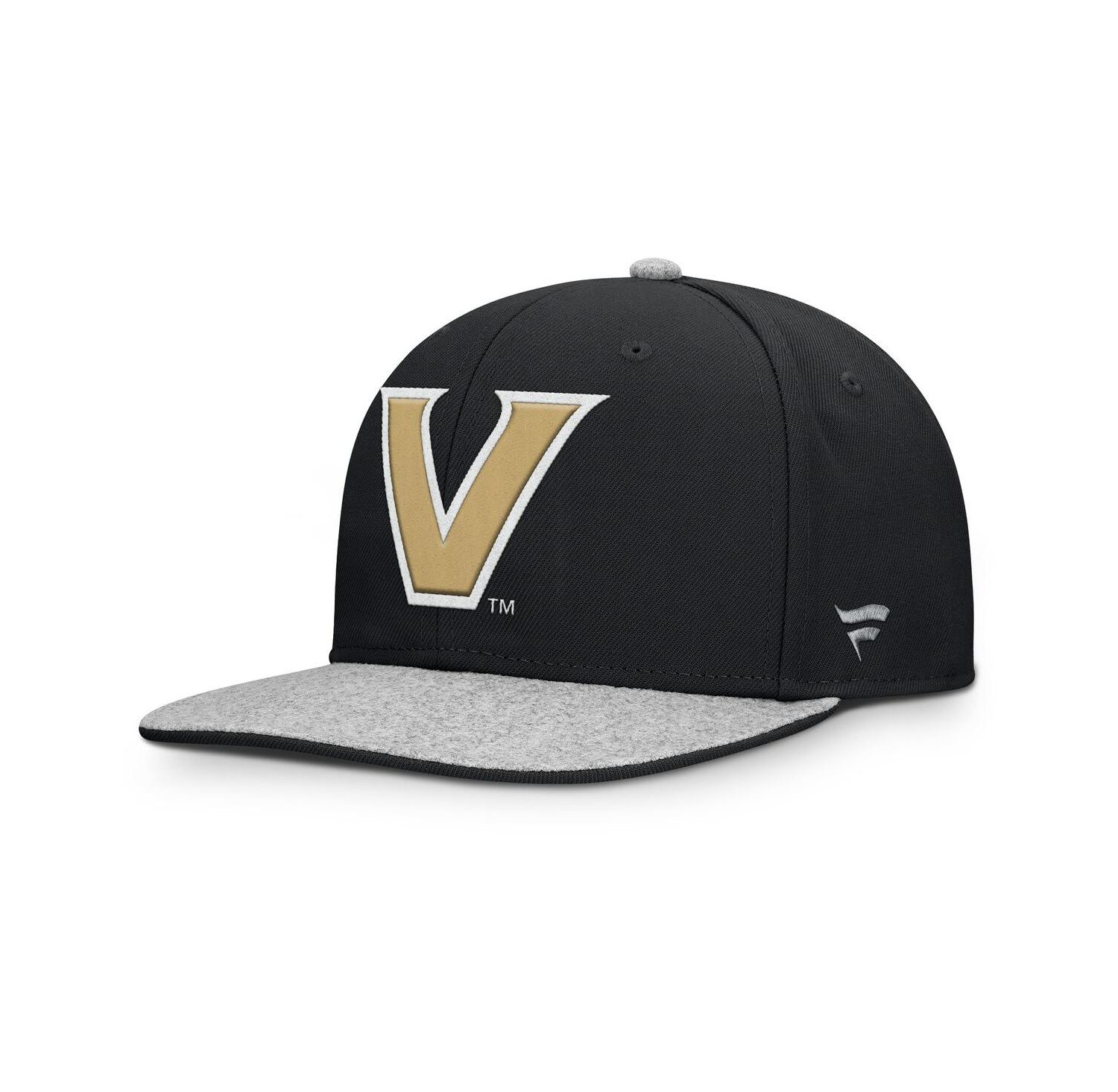 Men's Black Vanderbilt Commodores Loden Snapback Hat