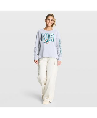 Women's White Miami Dolphins Hometown Legacy Long Sleeve T-Shirt