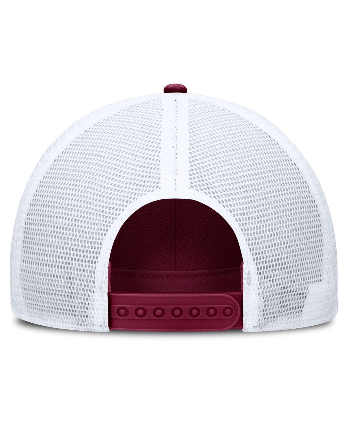 Nike Men's Garnet/white Florida State Seminoles 2025 On-field Rise Engineered Trucker Adjustable Hat In Red