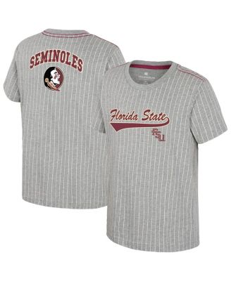 Colosseum - Big Boys and Girls&nbsp;Heather Gray Florida State Seminoles Airball Baseball T-Shirt