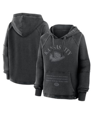 Fanatics - Women's Black Kansas City Chiefs Oversized Raglan Gridiron Hoodie