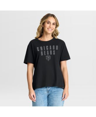 Fanatics - Women's Black Chicago Bears Blackout Kneel Down Legacy T-shirt