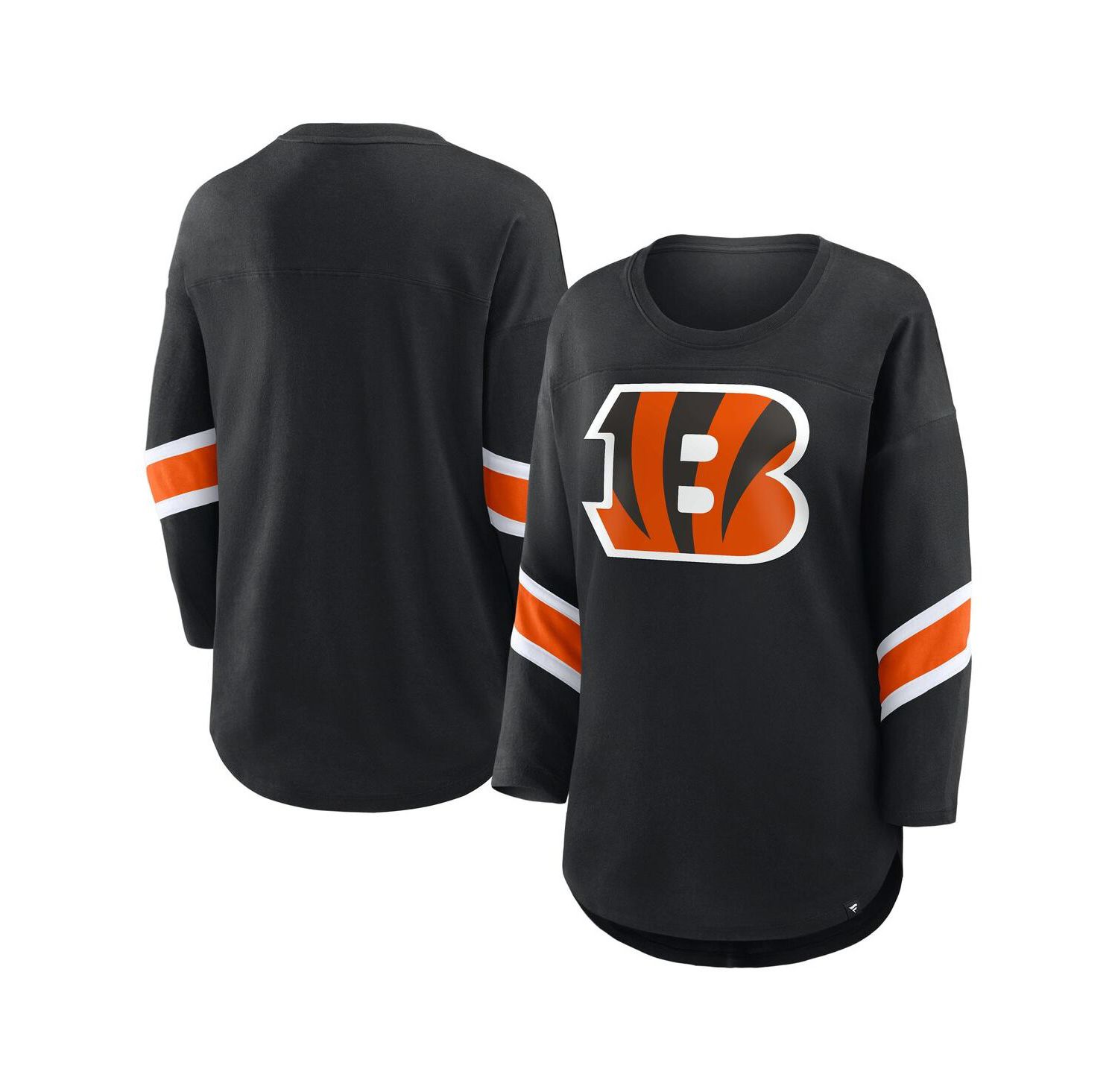 Women's Black Cincinnati Bengals Redzone 3/4-Sleeve T-Shirt