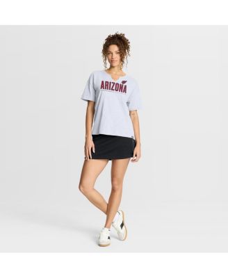 Women's White Arizona Cardinals Redzone Slub Boxy T-Shirt