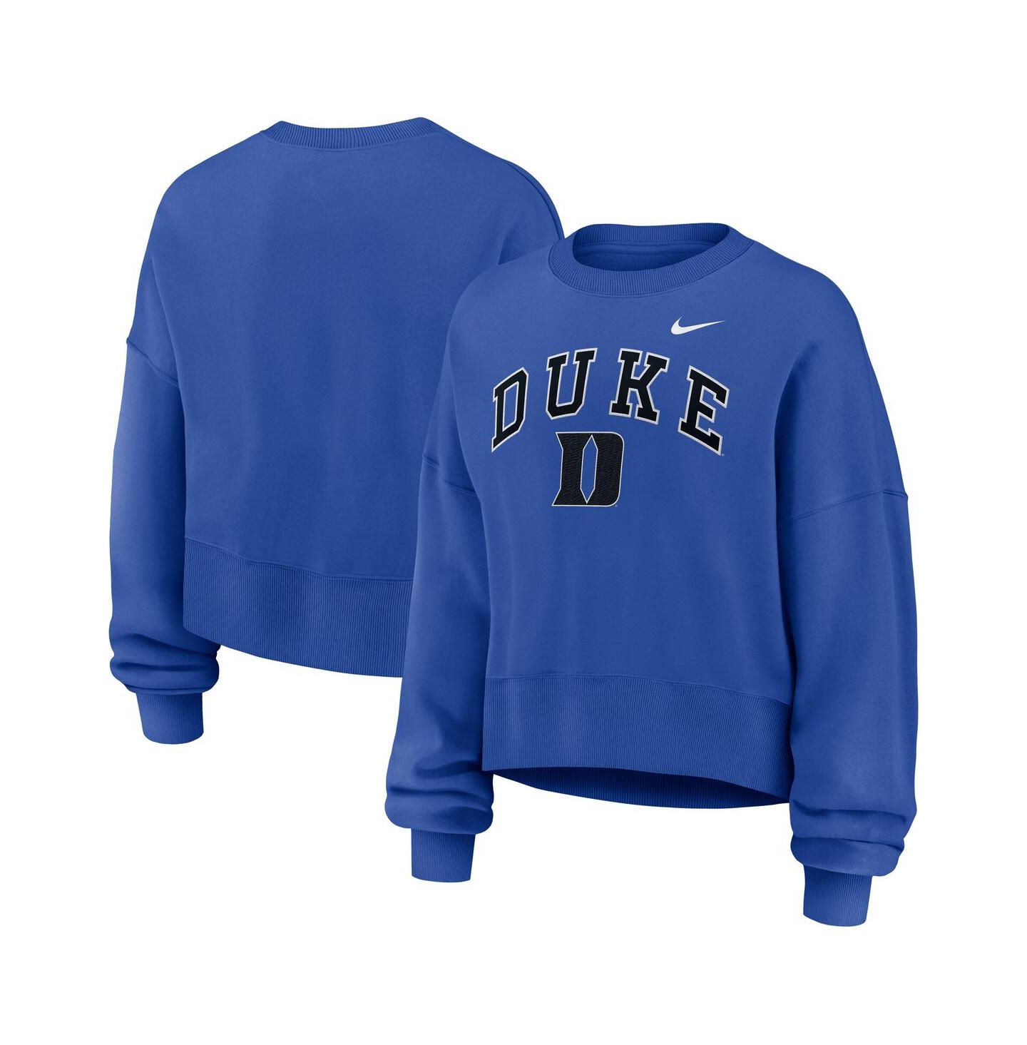Женская толстовка Nike Royal Duke Blue Devils Oversized Phoenix Arch Pullover — фото 1